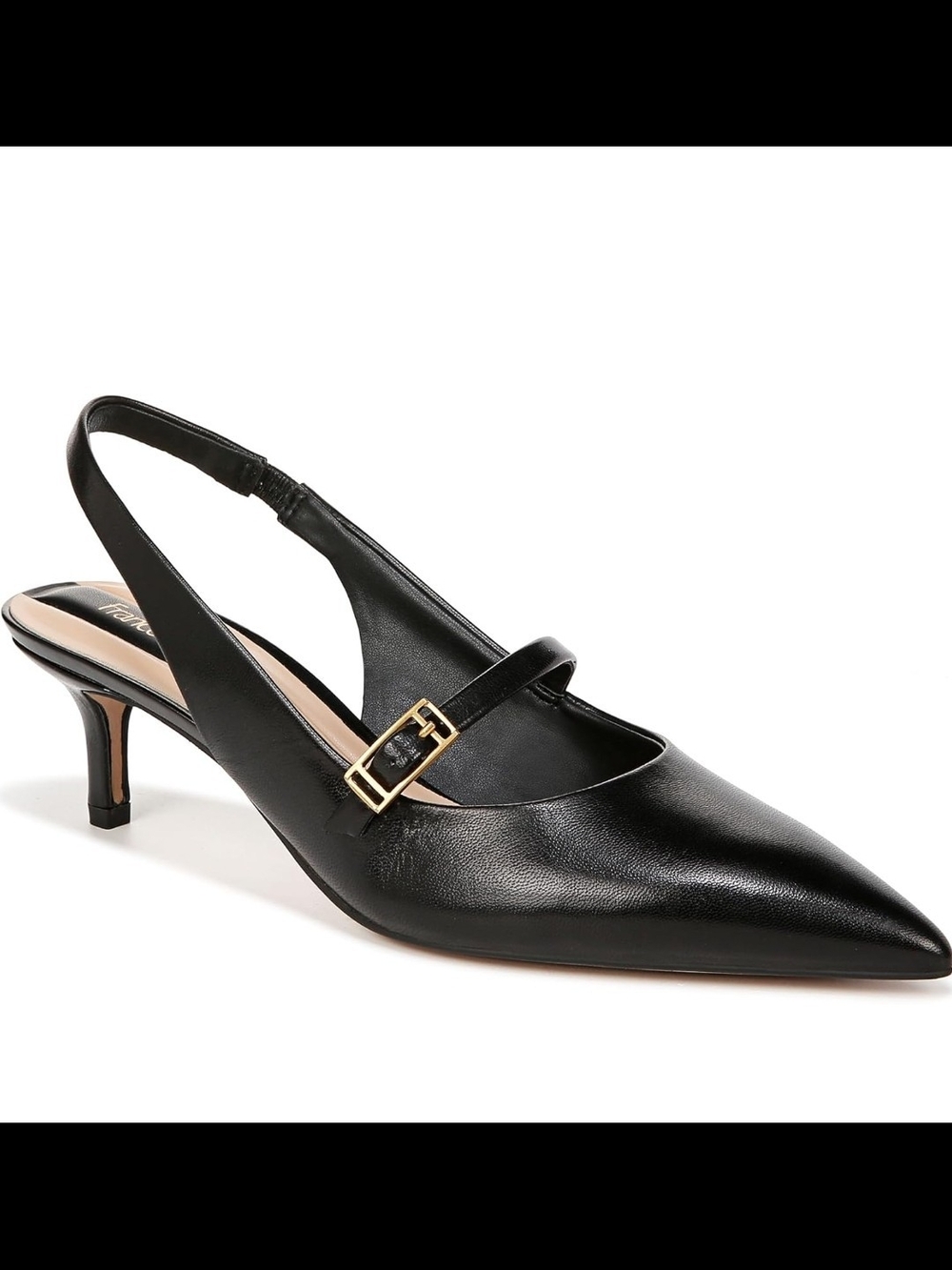 (170)

Franco Sarto Khloe Pointed Toe Slingback Kitten Heel Size 8W - Picture 2 of 16